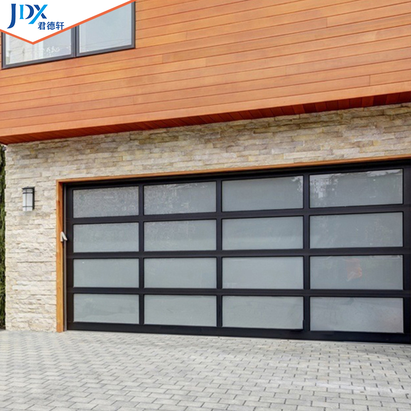 CHI Garage Doors Rolling Shutter Garage Screen Door Automatic Sliding Frosted 8x7 Clear Glass Garage Door With Glass