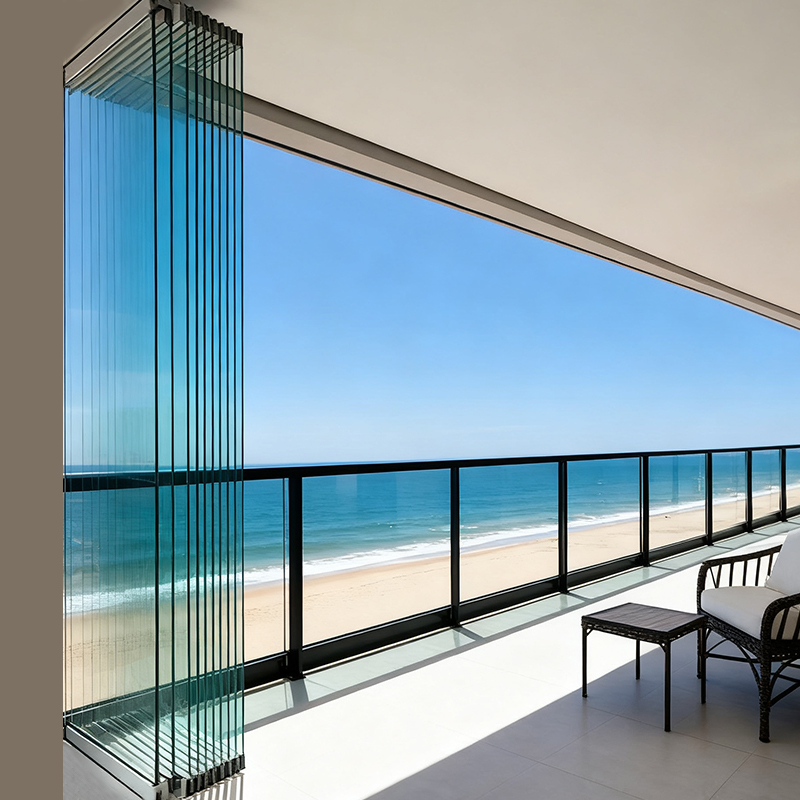Folding partition door detail 2