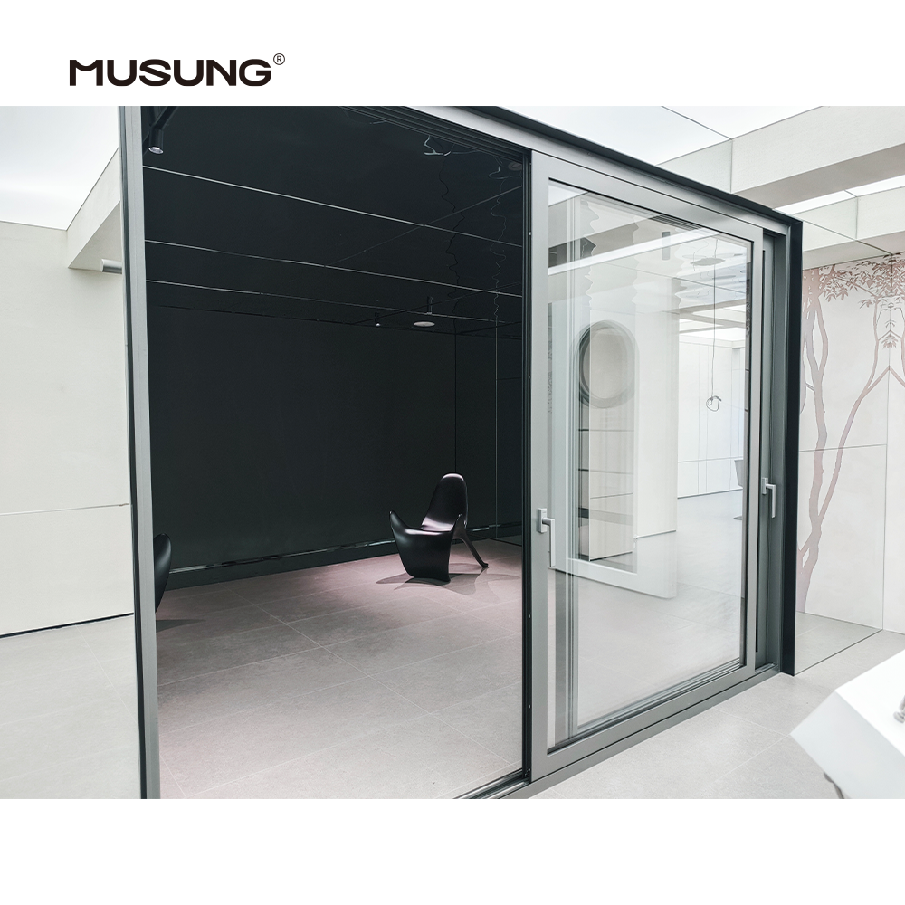 Thermal Break Aluminium Profiles Glass Sliding Door Outdoor Heavy Duty Patio Sliding Doors