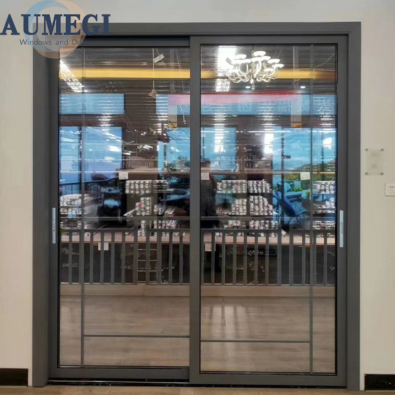 Aumegi Best Price Alu Sliding Doors Suit For Glass Slide Doors Chinese Sliding Door