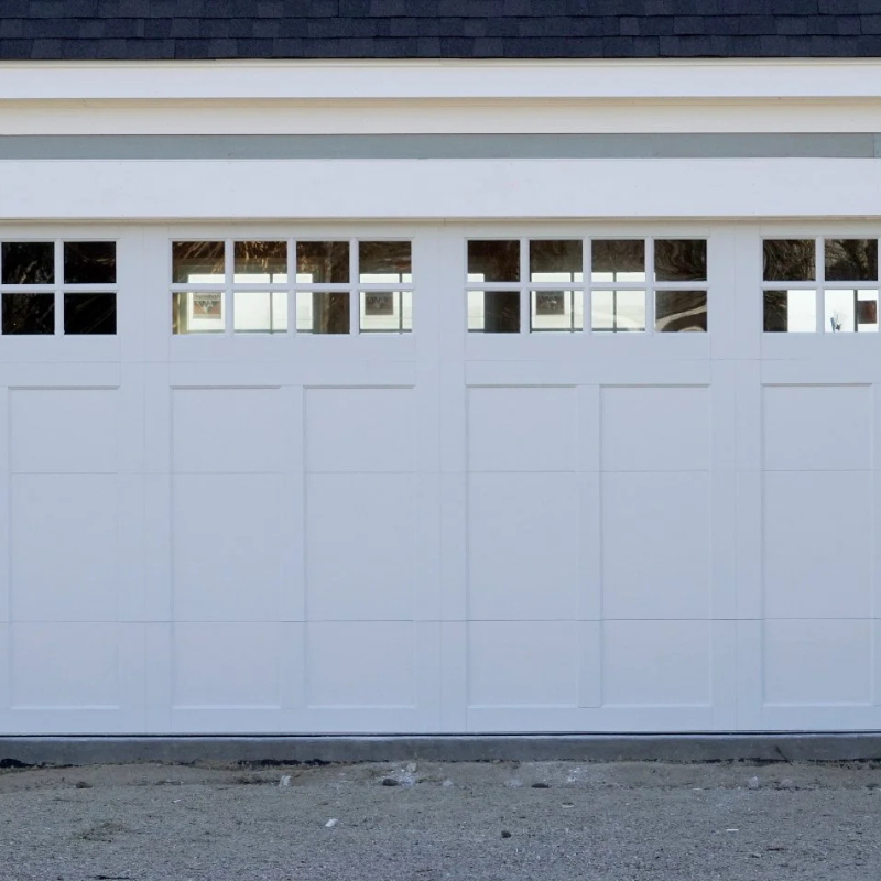 Custom Aluminum Glass Garage Door Color-coated Steel Automatic Roll up Garage Doors For Homes Beige