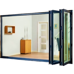 Hurricane Proof Aluminum Glass Bi Fold Patio Door