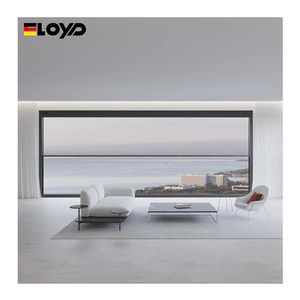 Eloyd Aluminum Automatic Vertical Sliding Window up and Down Glass for Villas