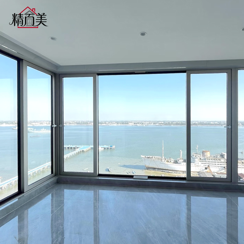 High Quality Personalized Folding Screen Aluminium Alloy Corrosion Resistant Side Pressure Sliding Window for Humid Coastal