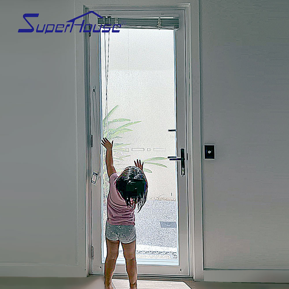 Aluminum swing door detail
