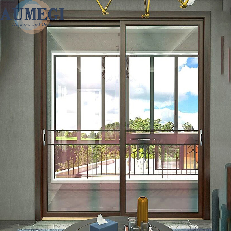 Aumegi Best Price Alu Sliding Doors Suit For Glass Slide Doors Chinese Sliding Door