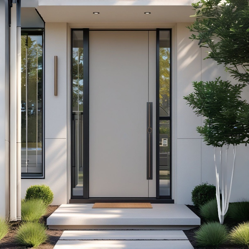 Exterior Entrance Stainless Steel Door 36 Inch Exterior Pivot Doors With Smart Lock