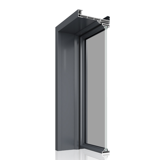 New Design Minimalist Ultra Narrow Slim Aluminum Frame Bathroom Kitchen Back Door Aluminum Alloy Casement Door