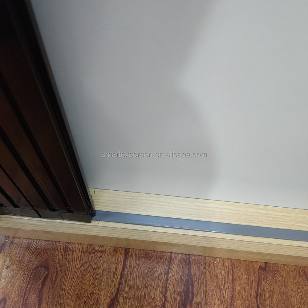 Barrier-free Plisse Aluminum Mosquito Pleat Slide Mesh Doors Trackless Retractable Screen Door