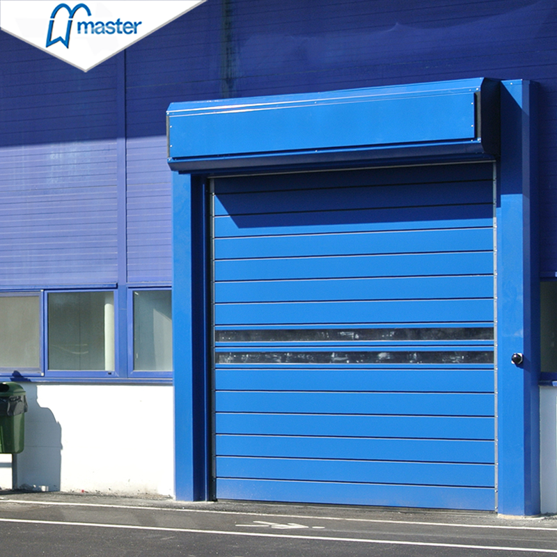 Master Well Wholesale Industrial Warehouse Security Rolling Roller Shutter Door Fast Roll up Aluminum High Speed Spiral Doors
