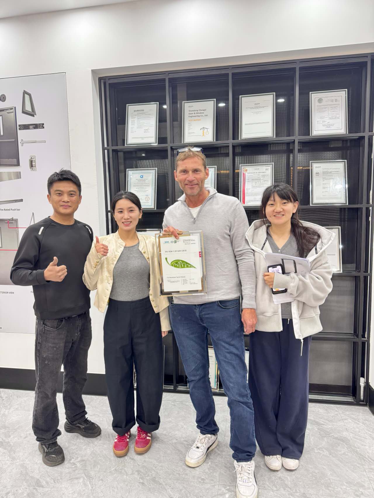 Group photo with clients 5