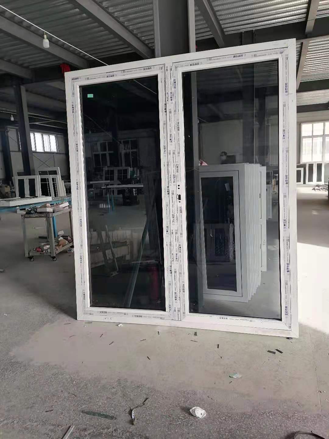 Exterior Aluminum Alloy Patio French Double Casement Doors for Commercial