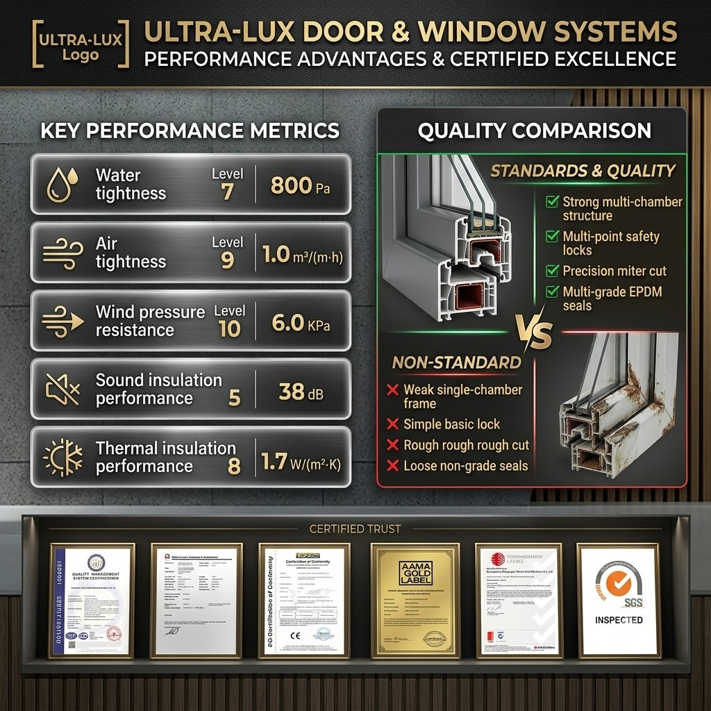 Modern Sliding Colonial Window Designs Single and Double Hung with Glass Grill-Economical Sash Standard