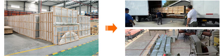 Customer receiving packaging