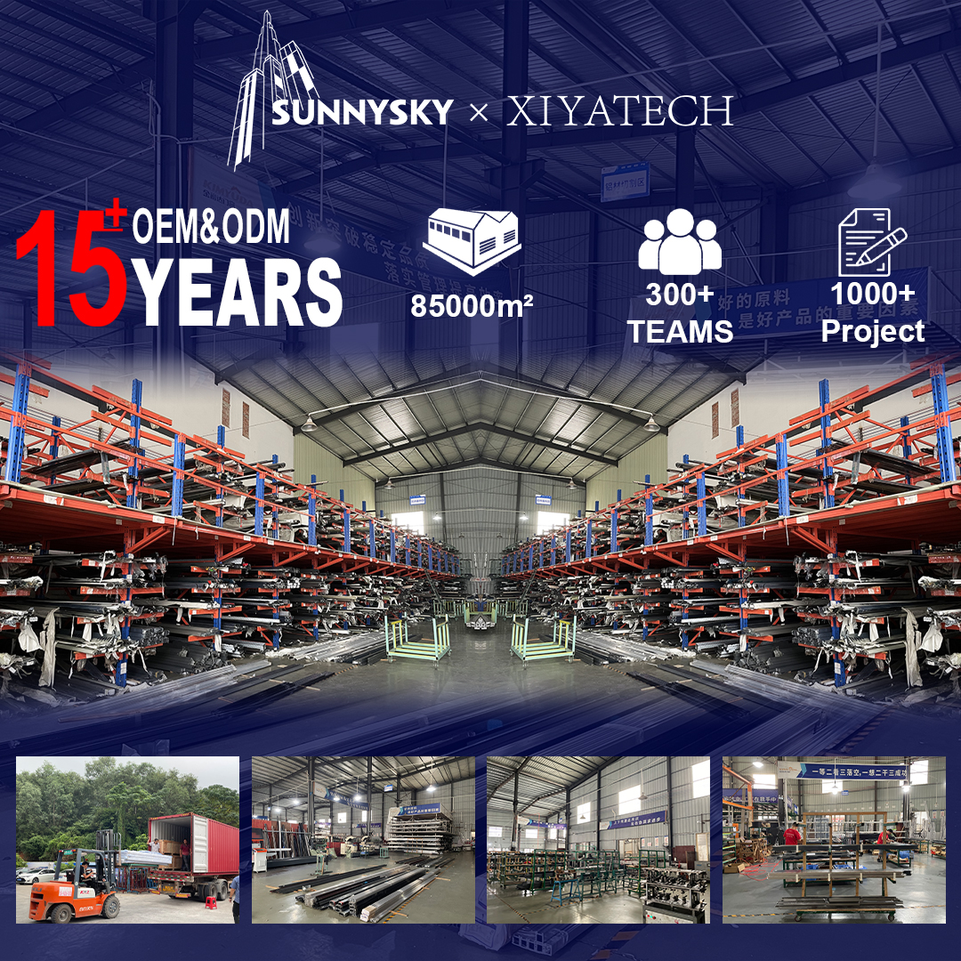Sunnysky Casement Window AAMA Standard Laminated Safety Glass Hurricane Proof Multi Point Lock Villa Access Ways