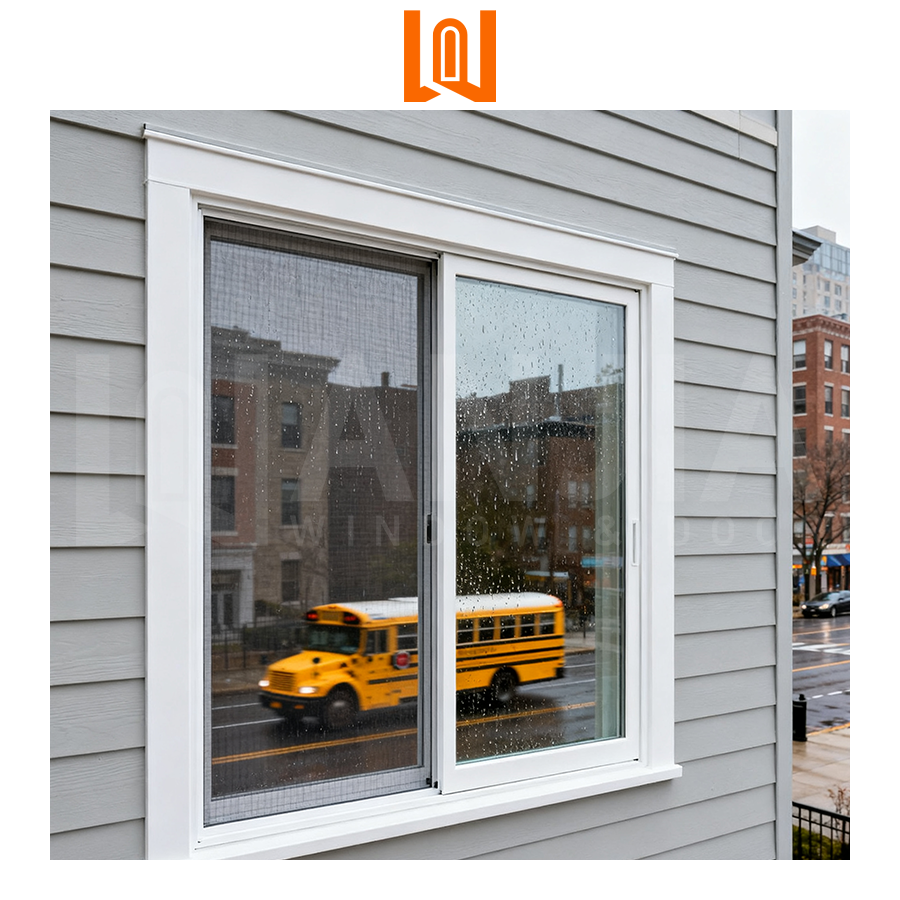 Wholesale House Vinyl Sliding Windows Anti Impact Rated Glass windows Two Tracks Soundproof Sliding Pvc Windows