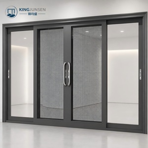 Modern Aluminum Alloy Partition Sliding Doors Fly Screen