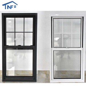America Aluminum Tempered Glass Waterproof Black Windows