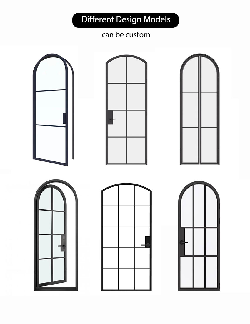 Aluminium French doors detail