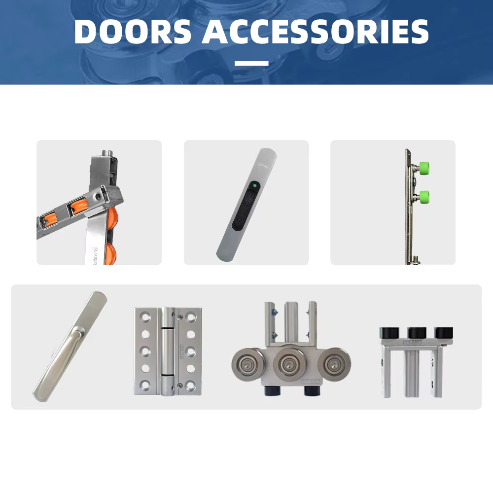 Customized Casement Glass Aluminum Door Villa Exterior Patio Swing Doors French Door