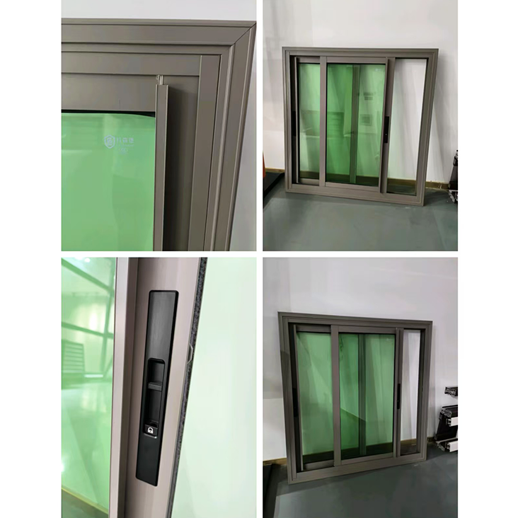 Modern Exterior Sliding Aluminum Windows Thermal Break Double Glazed Soundproof Windows for House Residence