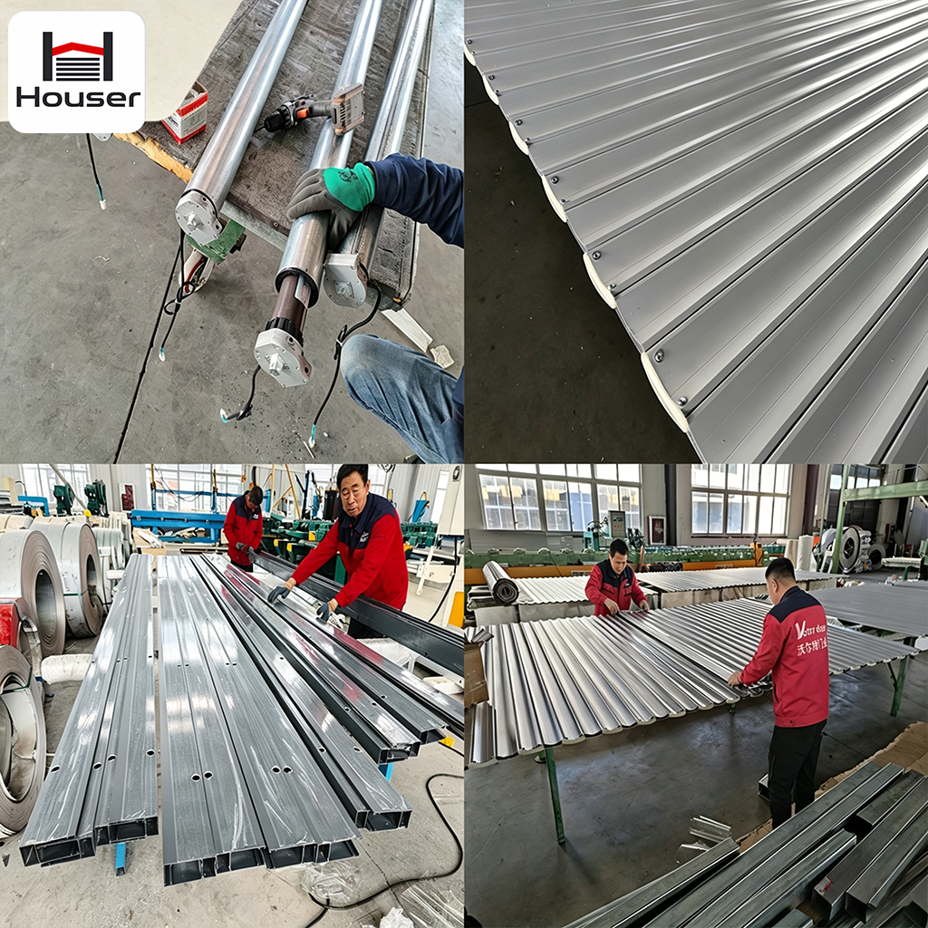 Silent Aluminum Roller Shutter Door Automatic Rolling Shutter for Residential House Modern Interior Counter Security