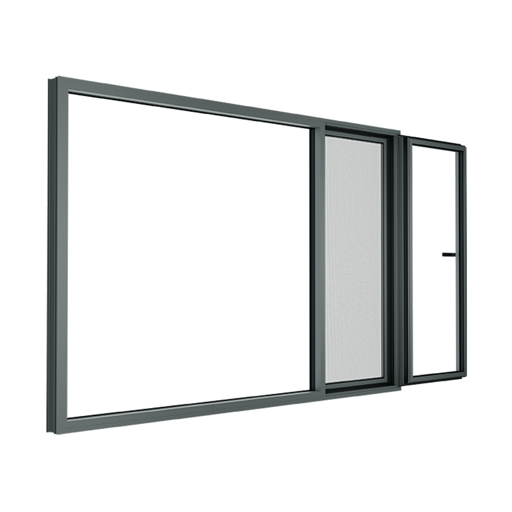DERCHI Hurricane Proof Impact Windows Double Tempered Glass Thermal Break Aluminium windows For Modern Building