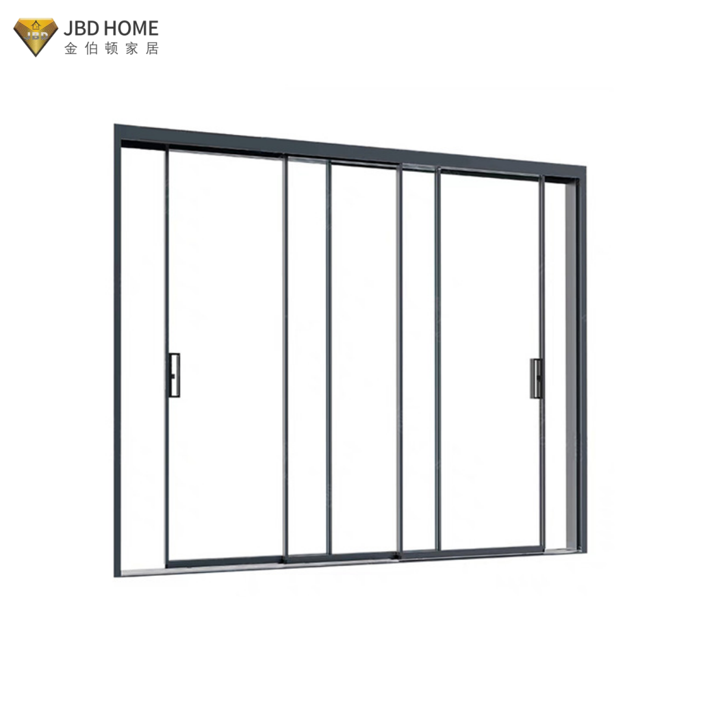 Modern Sliding Glass Doors Narrow Frame Design Patio Balcony Sliding Doors Aluminum Interior Sliding Patio Door for Houses