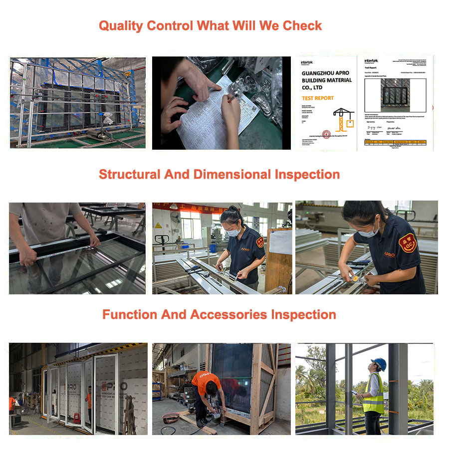 APRO Thermal Insulation Sound Insulation Aluminum Constractor Sliding Double-glazed Window Glass Aluminum Alloy Sliding Window