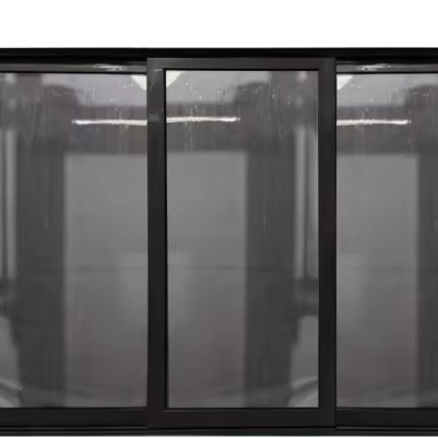 Sliding Aluminum Frame Door with Half Glass Design Single Swing Aluminum Doors for Bathroom and Kitchen