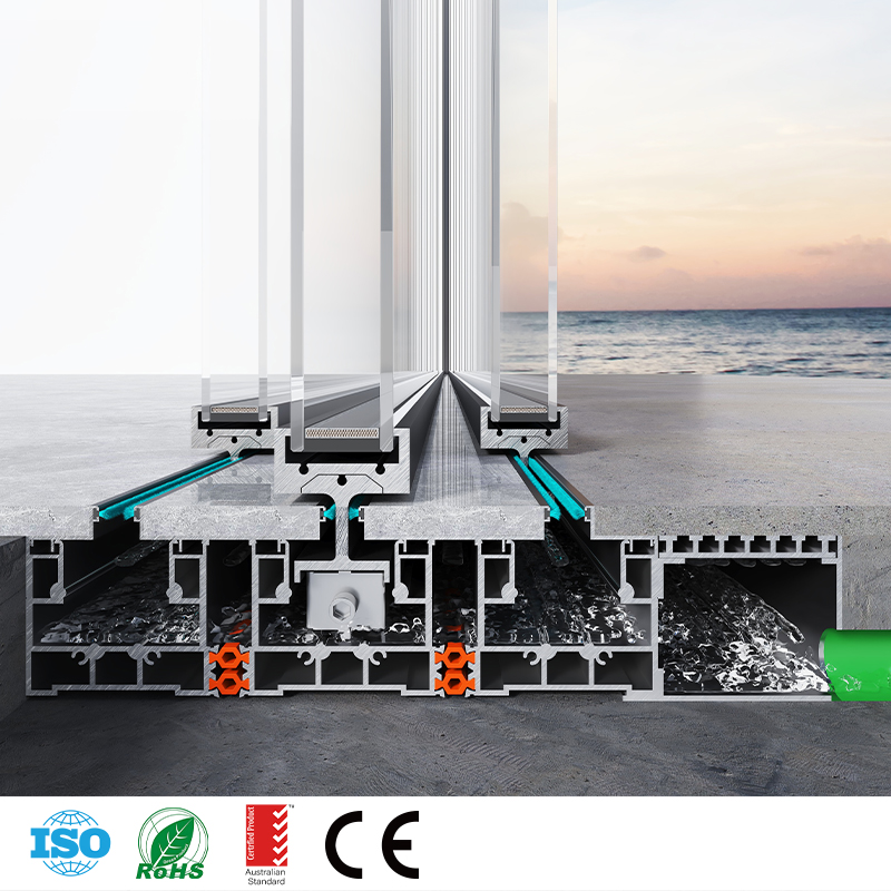 Grand View Ultra Slim Sliding Door Giant Glass Panels Aluminum Sliding Patio Door for Luxury California Villa