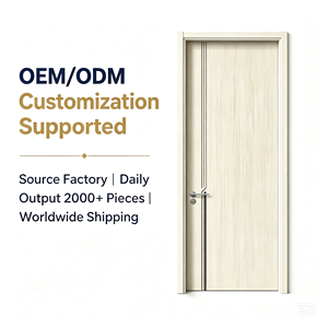 Aluminum&Wood Era Waterproof Durable Aluminum Alloy Modern Interior Doors for Bedroom Kitchen Hotel Office Use