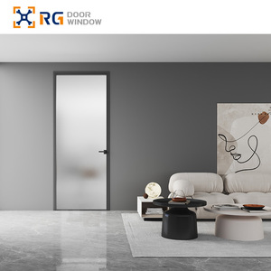 RG50 Double Tempered Glass Aluminium Casement Door