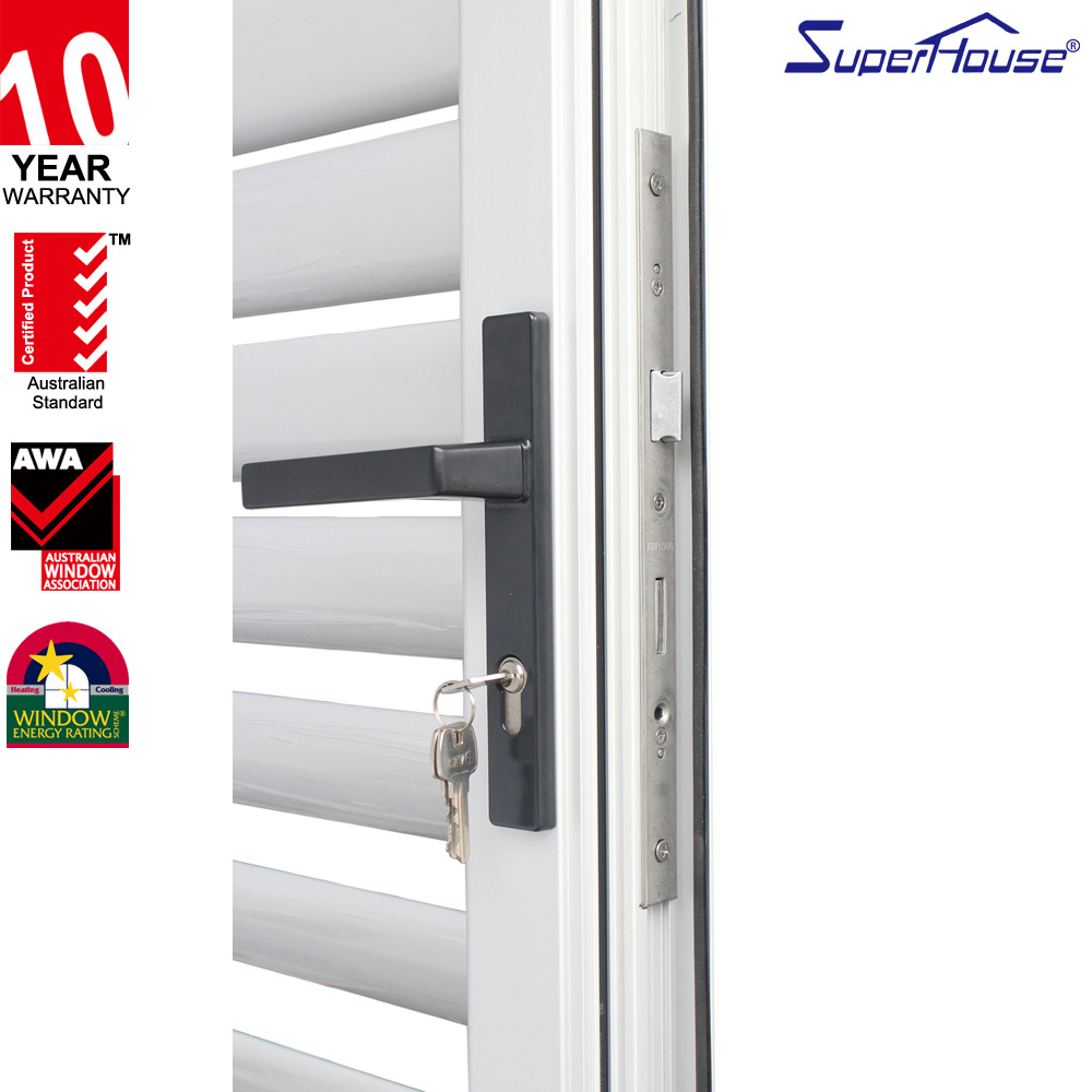 Superhouse Economical Exterior Aluminium Louver Swing Out Door