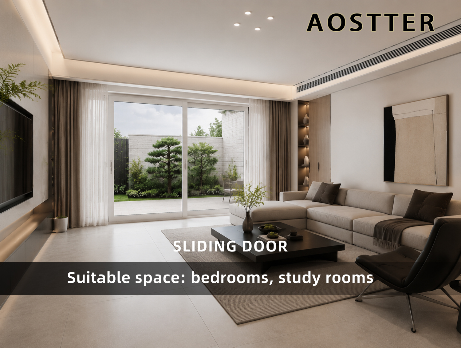 Thermal Break Aluminum Bifold Door Profile Structure