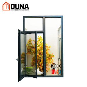 OUNA High Energy Saving Thermal Break Aluminum Casement Window CSA NFRC Certified