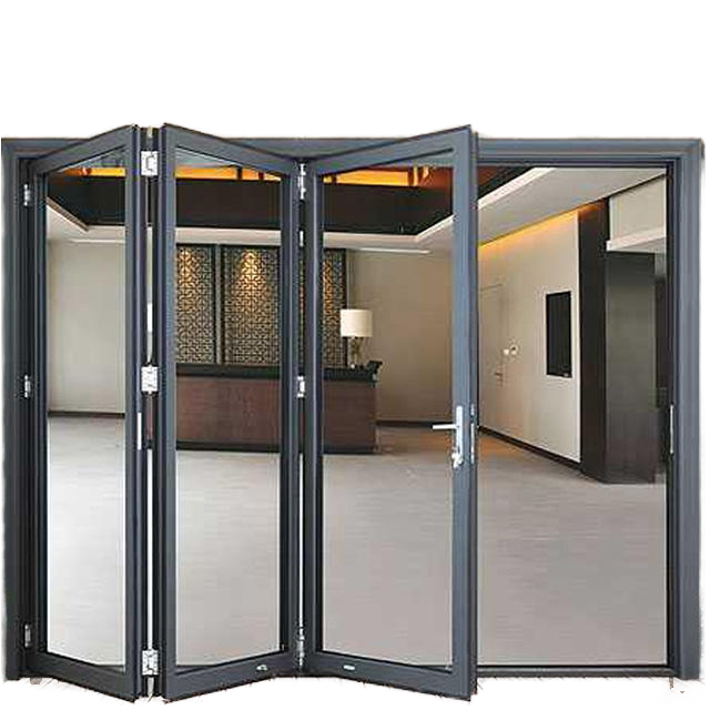 Aluminum Crystal Folding Door Bi-fold