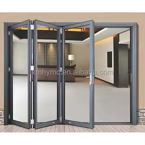 Customized Bridge-cutoff Aluminum Door Aluminum Alloy Material 68 Broken Bridge Folding Door