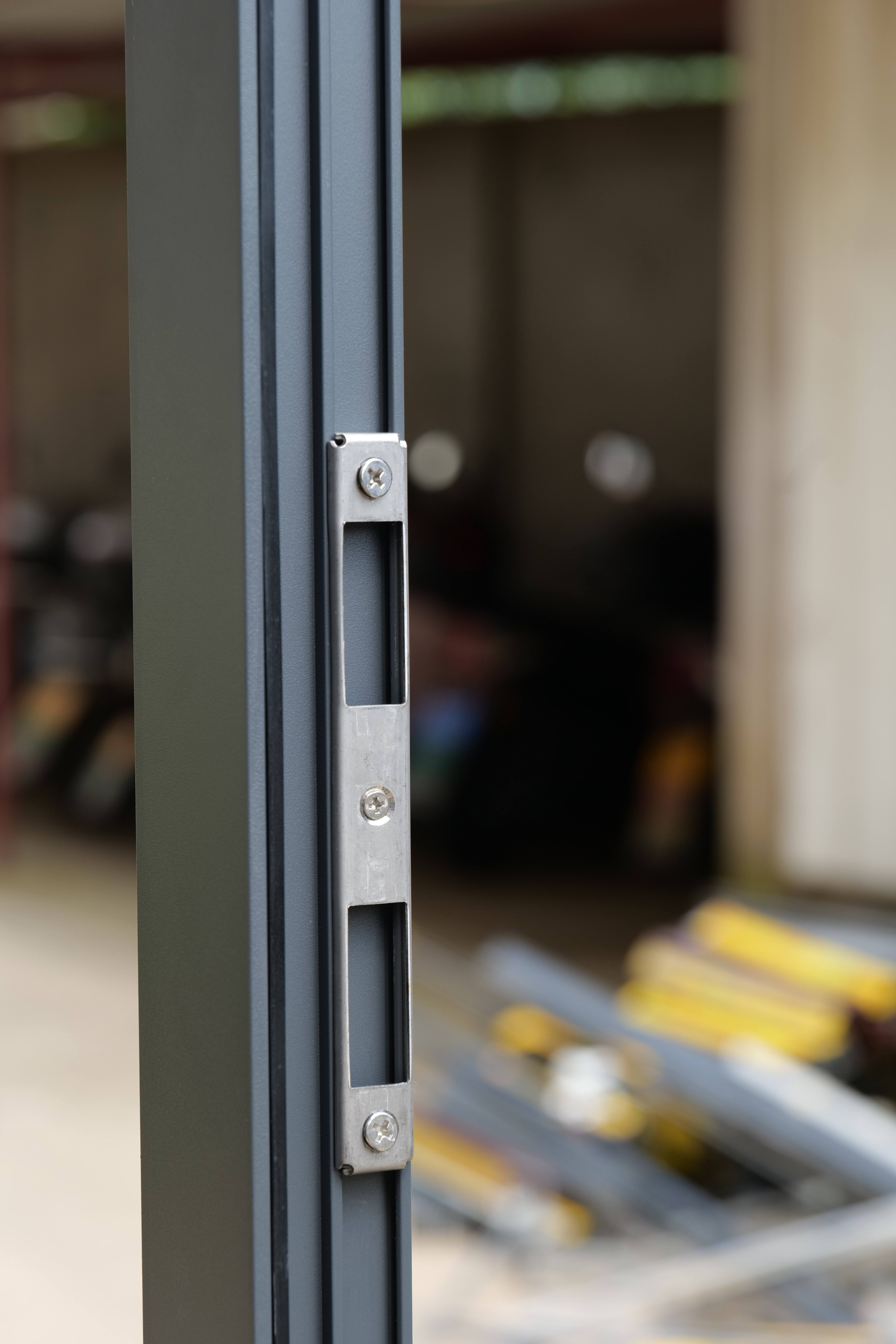RG50 New Modern Casement Door High Quality Aluminium Doors Heat Proof Sound Insulation Double Tempered Glass Fiberglass Doors