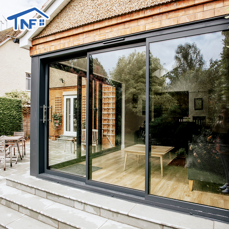 Sliding Door Modern House Aluminum Windows And Doors Design Triple Double Glass Sliding Doors For Outdoor &amp; Interior Use