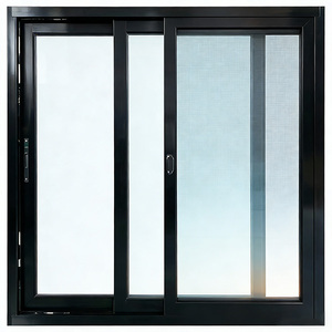 Modern Double Glazed Thermal Break Aluminum Sliding Windows
