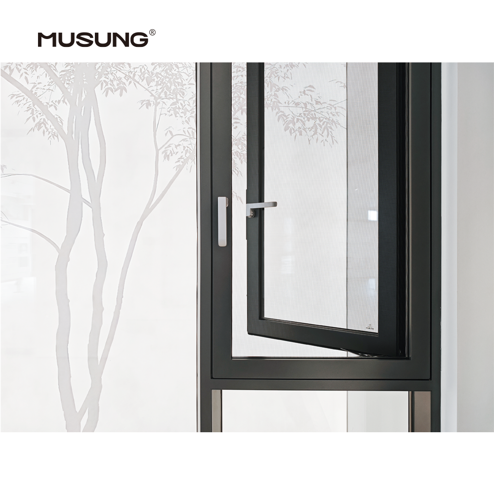 Soundproof Hurricane Impact Aluminium Window Outward Thermal Break Casement Windows For House