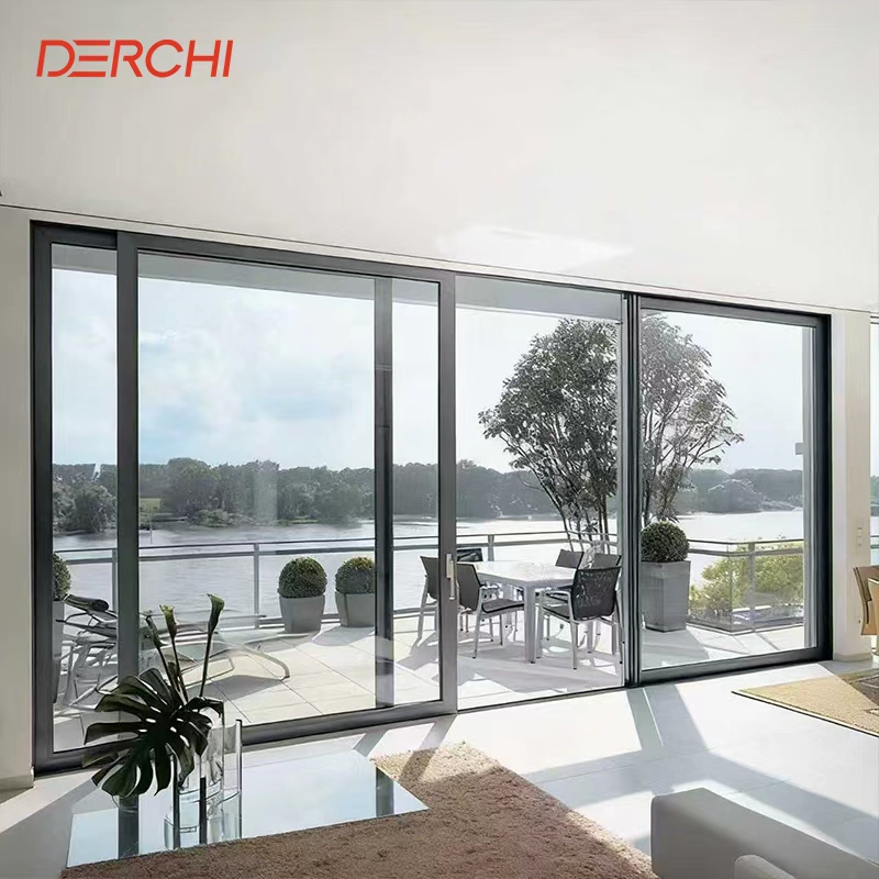 Florida Approved Hurricane Impact Windows And Doors Exterior Large Lift Sliding Patio Doors Double Glazed Aluminum Sliding Doors