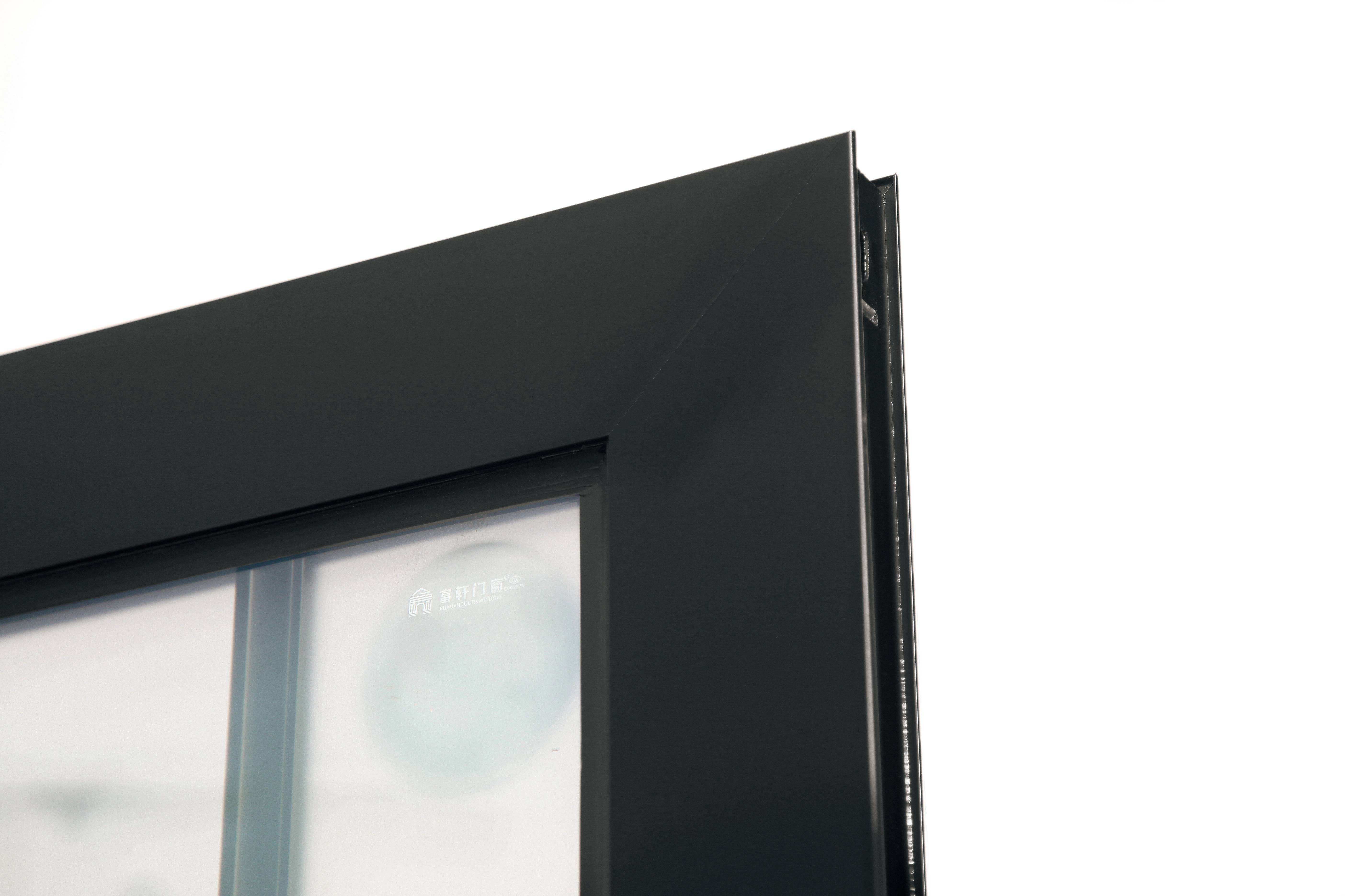 Fuson Eco-Friendly Aluminium Frame Glass Screen Hinge Door Mosquito Net Door Aluminum Screen Door
