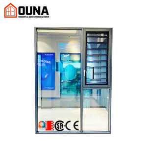 Hurricane Proof Aluminum Double Glass Casement Window