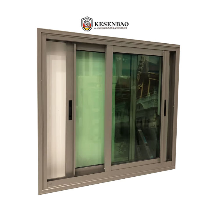 Modern Exterior Sliding Aluminum Windows Thermal Break Double Glazed Soundproof Windows for House Residence