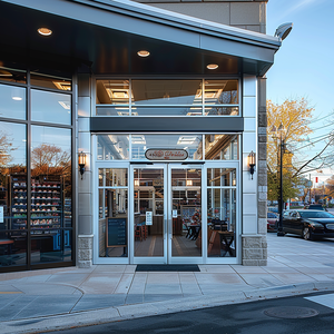 Commercial Automatic Aluminum Glass Sliding Doors