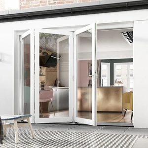 Modern sliding bifold door double glazed