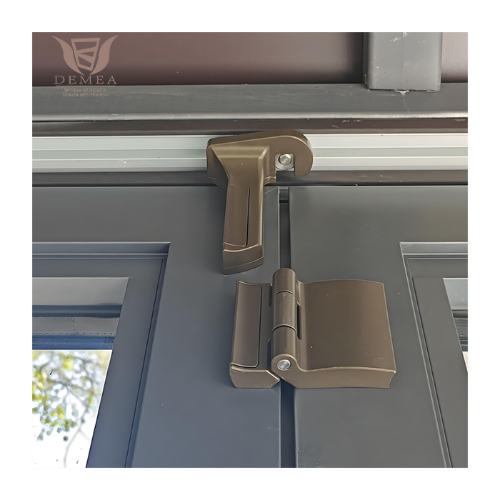 DEMEA American Project Aluminium Folding Door Entrance Front Alloy Aluminium Doors Black Hurricane Impact Aluminum Folding Door