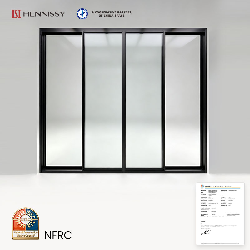 Modern Wind Resistant Aluminum Sliding Glass Door Double Glazed Tempered Glass Power Coated Surface Top Brand Hardware for